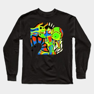 nuclear robot ecopop Long Sleeve T-Shirt